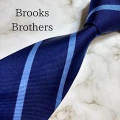 Brooks Brothers ネクタイ ストライプ ネイビー - メルカリ
