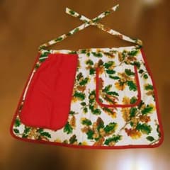 イタリア製BOTTAROどんぐり柄タオル付きエプロン タグ付き新品 - メルカリ