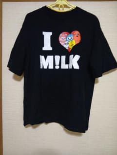 M!LK 爆裂LOVE M!LK Tシャツ　ブラック Lサイズのサムネイル