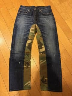 児島ジーンズ KOJIMA GENES 日本製 迷彩切替 デニムパンツ W30 - メルカリ