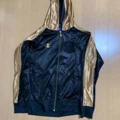 champion ジャージ 上下セット フード付き ブラック ゴールド 黒 金のサムネイル
