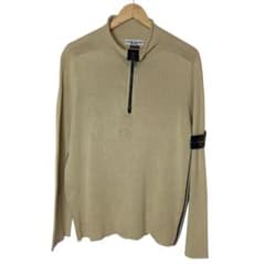 お*ず様 STONE  ハーフジップ サマーニット ベージュ お*ず様 STONE ISLAND ハーフジップ サマーニット ベージュ - メルカリ