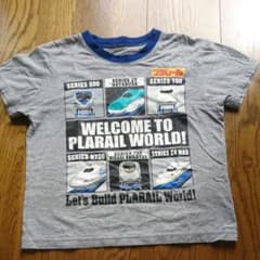 プラレール Tシャツ グレー 110のサムネイル