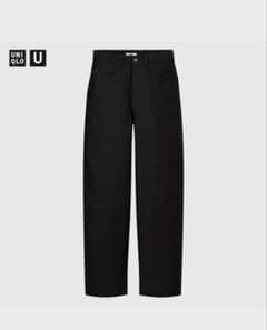 UNIQLO U ユニクロユー ラウンドジーンズ 24 ブラック ワイドパンツのサムネイル