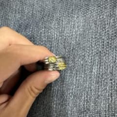 フェザーモチーフ デザインリング シルバーカラーのサムネイル