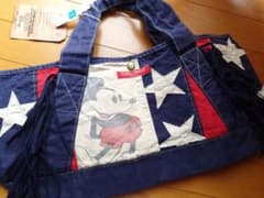 デニム＆ダンガリー タグ付き新品 М ミッキー トートバッグ 150 160