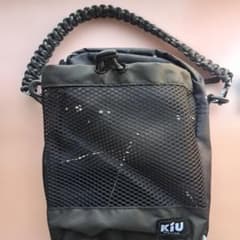 【新品】KIU パラコードメッシュポケットショルダースプラッシュブラックK373のサムネイル