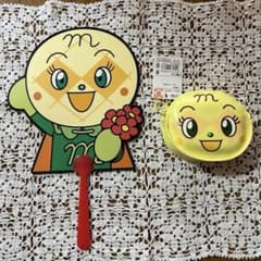 それいけ！アンパンマン メロンパンナちゃん うちわ＆小物入れセットのサムネイル