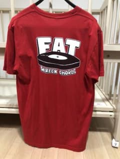 fat wreck chords 赤Tシャツ　Lサイズ　 ファットレックのサムネイル