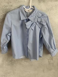H&M ストライプシャツ リボン付き 98cmのサムネイル