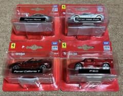 タカラトミー　ブラーゴ フェラーリミニカー 4台セットのサムネイル
