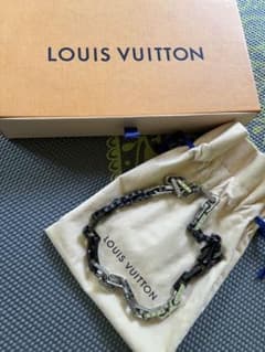 LOUIS VUITTON ダミエメタルチェーンネックレス LOUIS VUITTON ダミエメタルチェーンネックレス - メルカリ
