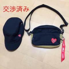 送料無料 これからの季節にピッタリ☆美品チャオパニック ななめかけバッグ&帽子のサムネイル