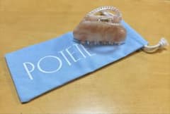 POTETE ヘアクリップ ピンクマーブル