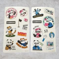 CASEKOO パンダ ステッカー　 2枚セットのサムネイル