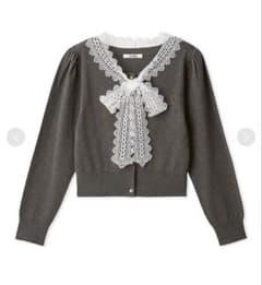 USAGI ONLINE限定】レースボウタイカーディガンsnidel タグ付き - メルカリ