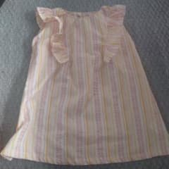 ストライプ フリル付き トップス 95cm