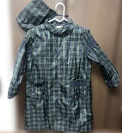 POMPKINS チェックレインコート130 収納袋付きのサムネイル