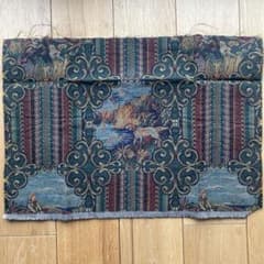 ゴブラン織　風景画装飾模様の生地 約50cm x 34cmのサムネイル