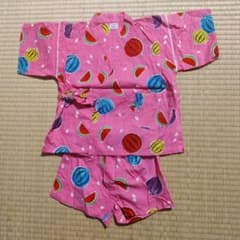 100 甚平 スイカ柄 ピンクのサムネイル