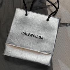 BALENCIAGA バレンシアガ ショッピングトート シルバー バッグ - メルカリ