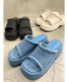 バルキーウェッジサンダル　EMODA emoda エモダ　サンダルのサムネイル