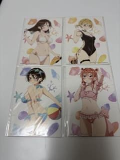 m*a님 그녀 빌려 온라인 복권 수영복과 그녀 일러스트 카드 포스트카