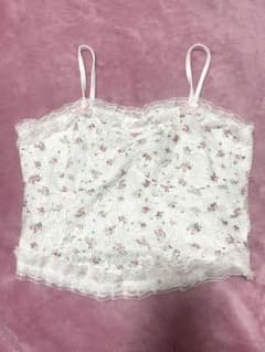 花柄 レース キャミソール 姫系 y2kのサムネイル