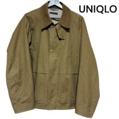 UNIQLO ユーティリティショートブルゾン　オリーブ　ユニクロジップアップ