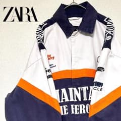 ZARA レーシングジャケット ブルゾン アウター 中綿ジャケット M 