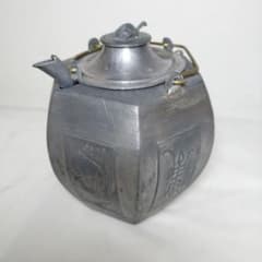 亀のつまみ付き 錫製 中国茶器 錫製六角酒燗器（チロリ） - メルカリ