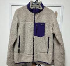 Patagonia フリースジャケット ベージュ・パープルのサムネイル