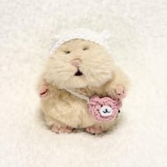 はむにぎり‪☆ネズミ？うさぎ？風ボンネット&ショルダーバッグのサムネイル