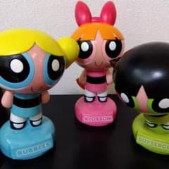 パワーパフガールズ 貯金箱 フィギュア レア バブルス ブロッサム