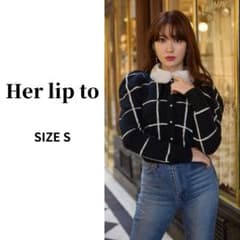 トップス Herlipto Crillon Boucle Cardigan black ✨美品✨Herlipto Crillon Boucle Cardigan - メルカリ