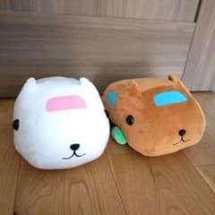 新品タグ付◆モルカー カピバラさん もふぐっと ぬいぐるみ 2個セット