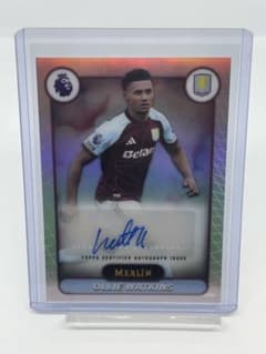 2025-26 Topps Merlin オリー・ワトキンス 直筆サインカードのサムネイル