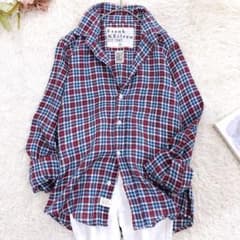 極美品✨フランクアンドアイリーン スキッパーリネン100シャツBARRY