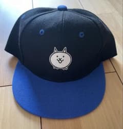 にゃんこ大戦争 猫キャラクター ブラック ブルー キャップ - メルカリ