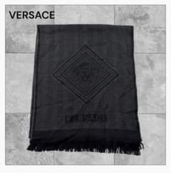VERSACE ヴェルサーチ マフラー ヘリンボーン柄 - メルカリ
