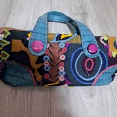カラフル刺繍 ハンドバッグのサムネイル