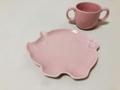 ティファニー   カップ&ソーサ【PIG】キッズ用のサムネイル