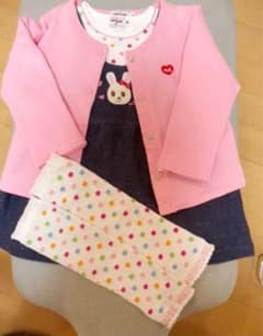 ミキハウス　うさこ　ワンピース　コーディネートセットのサムネイル
