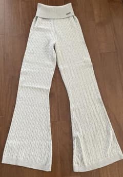 HDEX SPORTS ケーブルニットパンツ グレー エイチデックス S