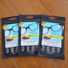 monet fav ANTI-FOG LENS CLOTH 3枚セット