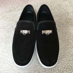 エルメス モカシン ジュール スニーカー スリッポン ブラック サイズ 