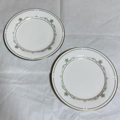 ノリタケ アイボリー チャイナ 皿 プレート 食器 花柄 2枚 23cm - メルカリ