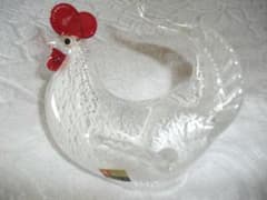 縁起物 酉】 クラタ・クラフト・グラス 上越クリスタル硝子 月夜野工房