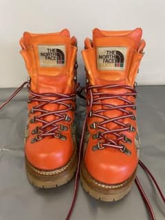 THE NORTH FACE x GUCCI オレンジブーツ - メルカリ