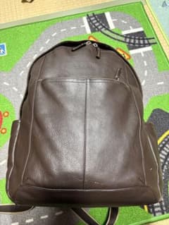 コーチ coach ブラウン レザー キャンバス バックパックのサムネイル